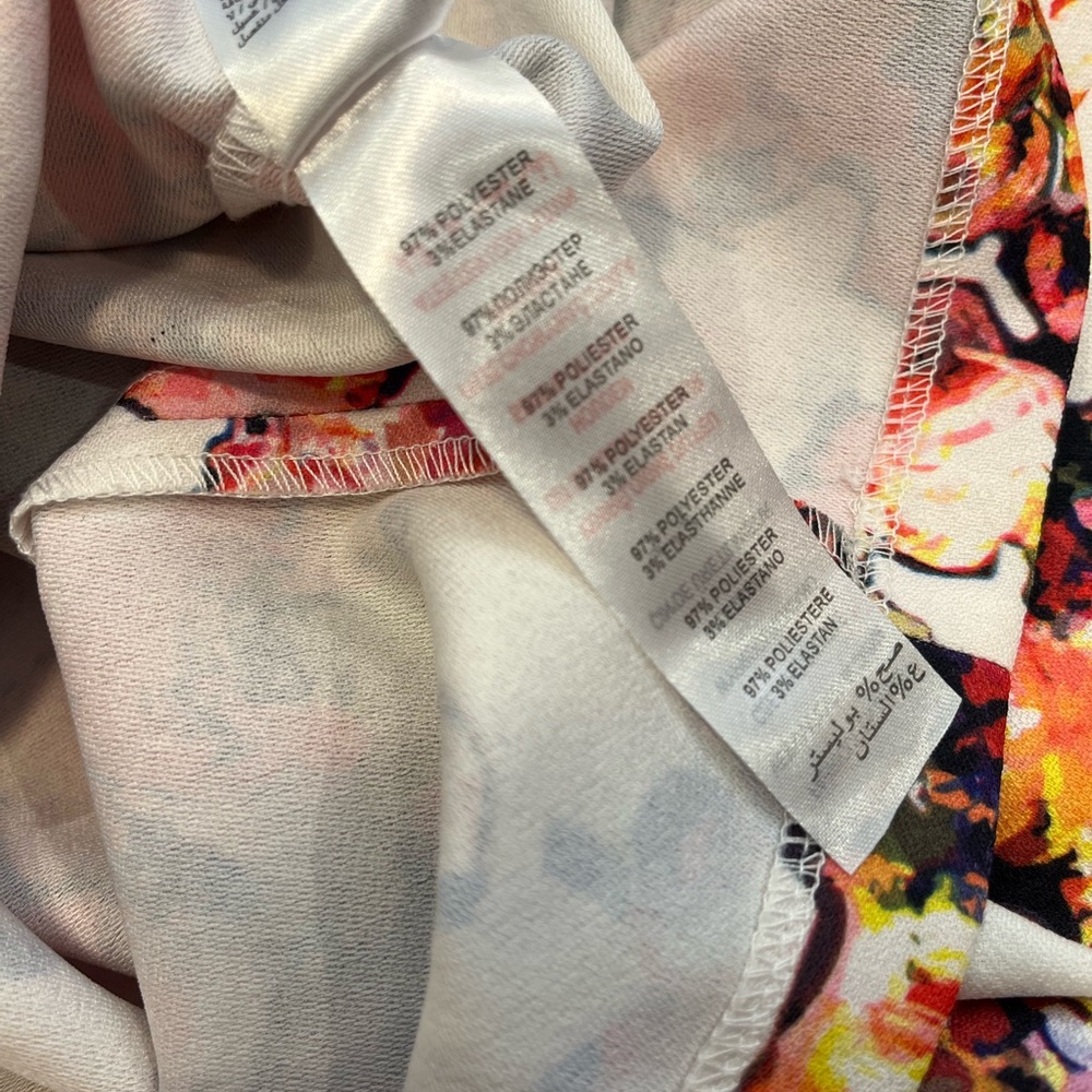 EUC 💐 Anthropologie Watercolor Floral Short Sleeve Shift Dress Sz 6 / M - Picture 10 of 10